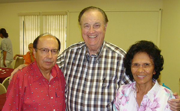 Jim Gilley with Jim and Yolanda Wojcik