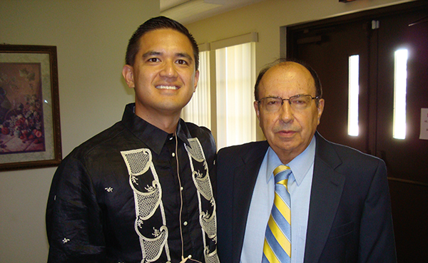Jim Wojcik and Pastor Glen Aguirre