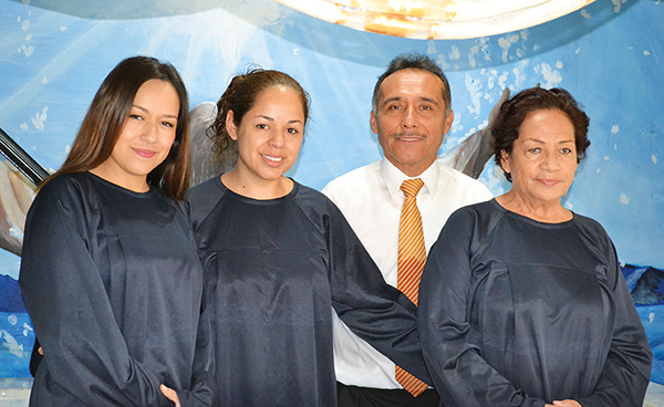 Maria Teresa and her daughters baptized