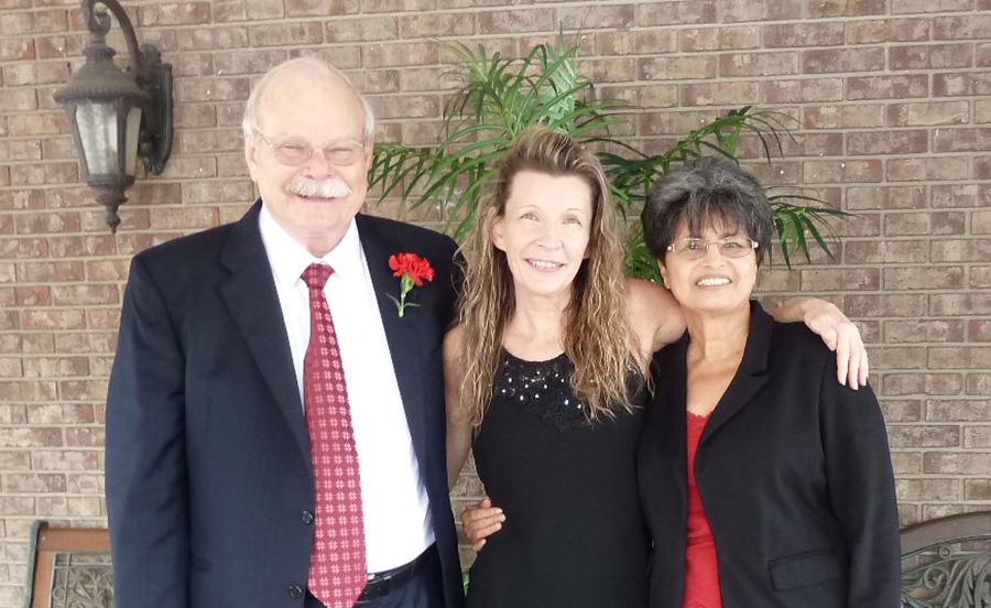 Connie with Pastor and Mrs. Grimes